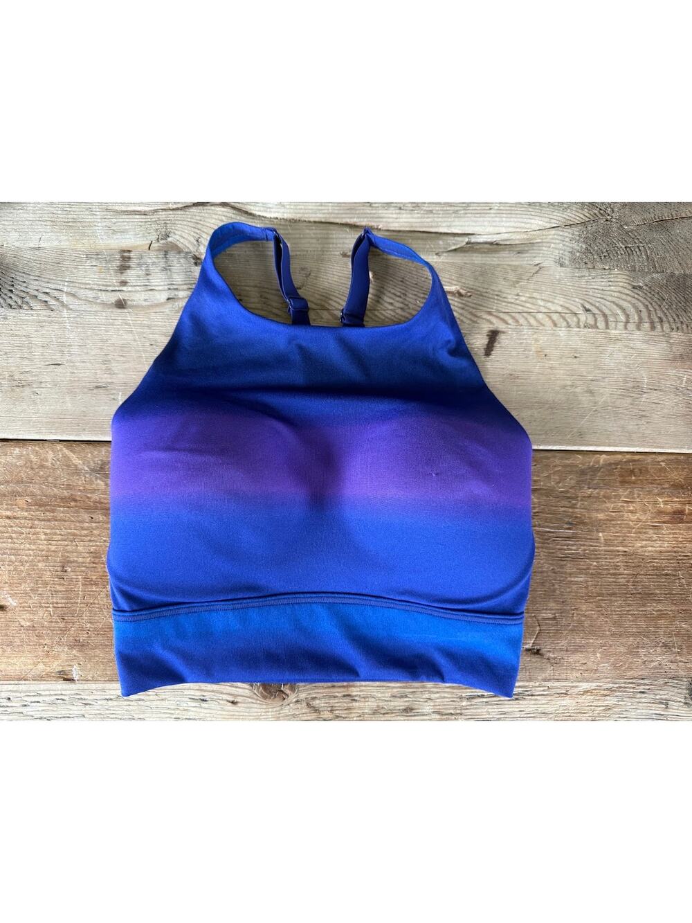 VSX Victoria's Secret Blue Ombre 32D Forward Tech High Neck‎ Sport Bra VS